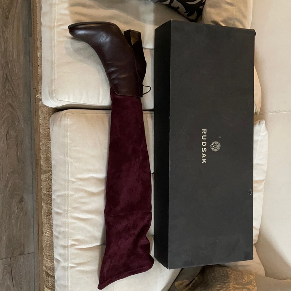 Brand new Rudsak over the knee burgundy boots.NWOT